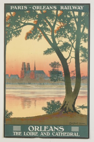 Paris-Orleans Railway Vintage Travel Poster